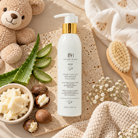 Crème Douceur Bébé au Beurre de Karité Pur (250ml)