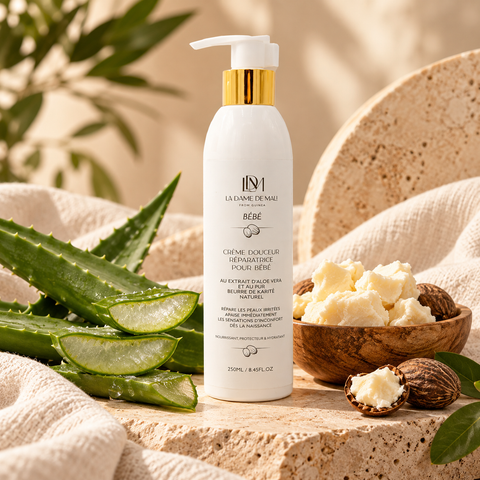 Crème Douceur Bébé au Beurre de Karité Pur (250ml)