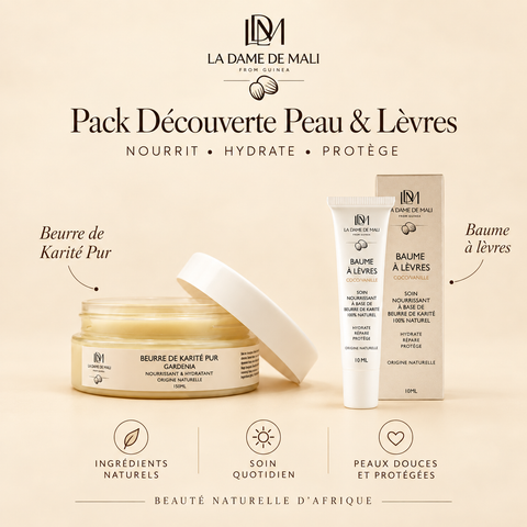 Pack Découverte Karité — Peau & Lèvres
