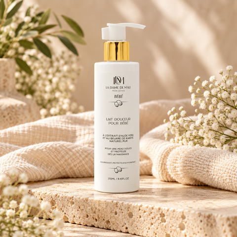 Lait Douceur Bébé au Beurre de Karité Pur (250ml)