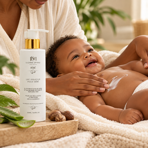 Lait Douceur Bébé au Beurre de Karité Pur (250ml)