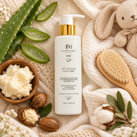 Lait Douceur Bébé au Beurre de Karité Pur (250ml)
