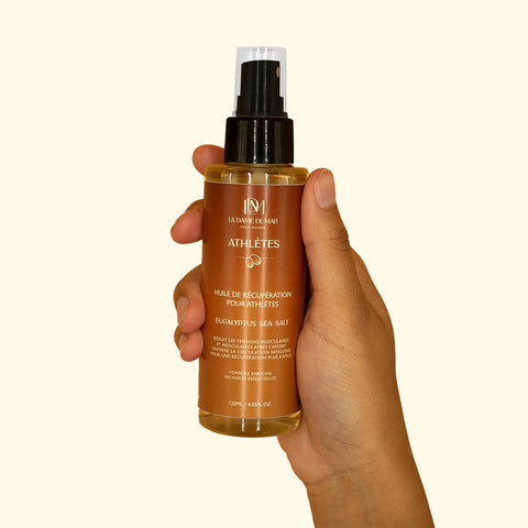 Huile de Récupération Athlètes au Beurre de Karité Pur (120ml)